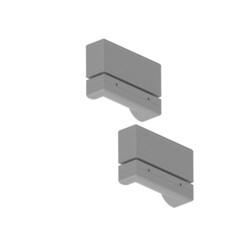 Заглушка для профиля торцевая Arte Lamp Raund For серая (A732205E) - фото 1