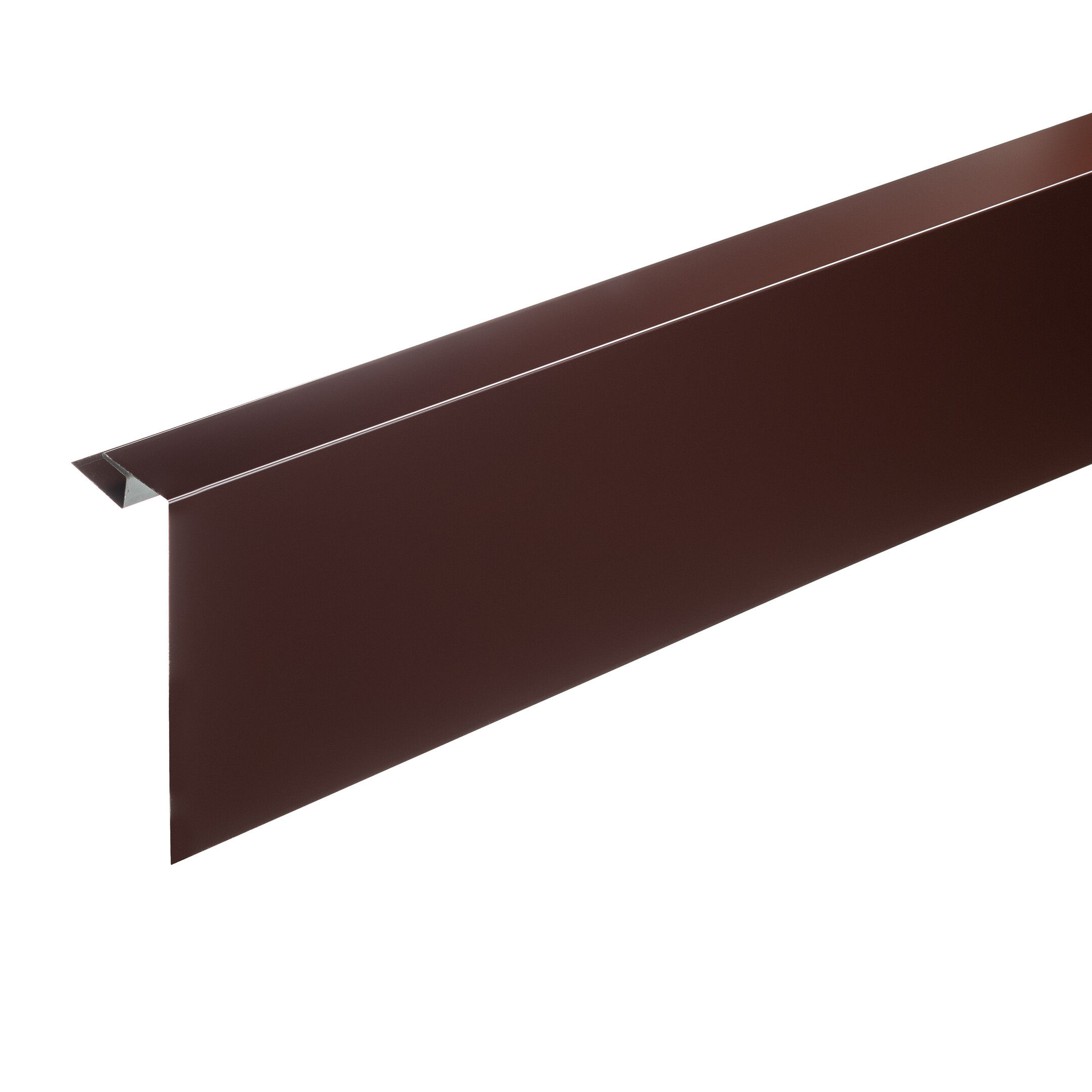 Изображение товара J-фаска Grand Line коричневая RAL 8017 длинной 2 метра