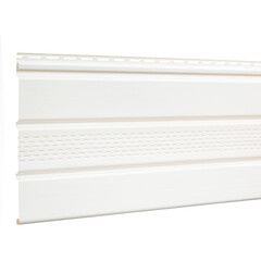 Софит ПВХ перфорированный Docke Standard пломбир 3000х305 мм - фото 4