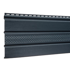 Софит ПВХ с центральной перфорацией Docke Standard графитовый серый RAL 7024 3000х305 мм