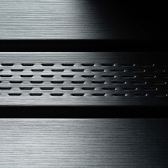 Софит ПВХ с центральной перфорацией Docke Standard графитовый серый RAL 7024 3000х305 мм - фото 2