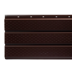 Софит металлический перфорированный Grand Line коричневый RAL 8017 2000х357х0,45 мм - фото 2