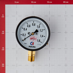 Манометр Росма радиальный 1/2 НР(ш) 16 бар d100 мм (6833) - фото 5