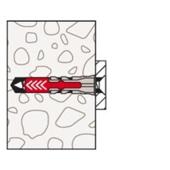 Дюбель универсальный Fischer DuoPower 12x60 мм нейлон с шурупом (10 шт.) - фото 11