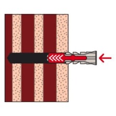 Дюбель универсальный Fischer DuoPower 12x60 мм нейлон с шурупом (10 шт.) - фото 9