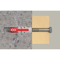Дюбель универсальный Fischer DuoPower 12x60 мм нейлон с шурупом (10 шт.) - фото 4