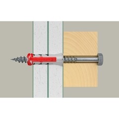 Дюбель универсальный Fischer DuoPower 10x50 мм нейлон с шурупом (25 шт.) - фото 20