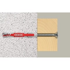 Дюбель универсальный Fischer DuoPower 6x50 мм нейлон с шурупом (4 шт.) - фото 15