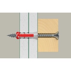 Дюбель универсальный Fischer DuoPower 5x25 мм нейлон (45 шт.) - фото 20