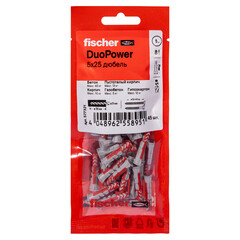 Дюбель универсальный Fischer DuoPower 5x25 мм нейлон (45 шт.) - фото 4