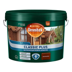 Антисептик Pinotex Classic Plus 3 в 1 декоративный для дерева красное дерево 9 л - фото 10