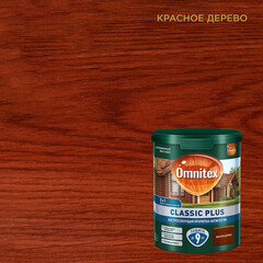 Антисептик Pinotex Classic Plus 3 в 1 декоративный для дерева красное дерево 0,9 л - фото 1