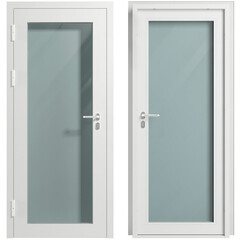 Изображение товара Дверь противопожарная Промет ДП-1-EIWS-60 со стеклом левая серый RAL 7035 850х2050 мм