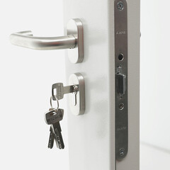 Дверь противопожарная Промет ДП-1-EIWS-60 со стеклом левая серый RAL 7035 950х2050 мм - фото 2