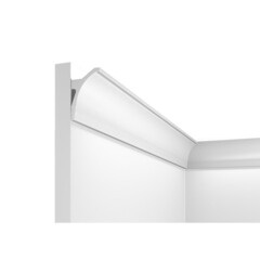 Плинтус потолочный из экополимера ударопрочный 55х35х2000 мм Artiva RT018 - фото 1