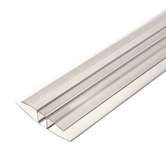 Профиль соединительный Novattro Н-образный для поликарбоната 8 мм 6 м