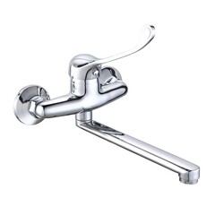 Изображение товара Смеситель для кухни РМС хром с поворотным изливом локтевой (РМС-Л1-005(R8))