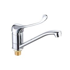 Смеситель для раковины РМС локтевой с поворотным изливом хром (РМС-Л1-004Г-25(R8))