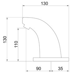 Смеситель для раковины РМС сенсорный хром (РМС-ЛС-01) - фото 2