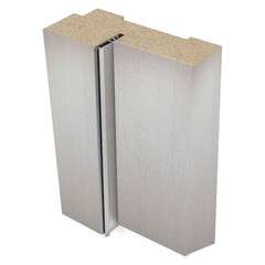 Коробка дверная Милан (Вертикаль) 70х26х2070 мм финишпленка дуб сантана с петлями (2,5 шт.) - фото 1