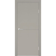 Дверь межкомнатная Милан (Вертикаль) 600х2000 мм финишпленка кашемир с декоративной вставкой с замком - фото 1