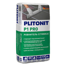 Ровнитель (стяжка пола) первичный Plitonit P1 PRO 25 кг