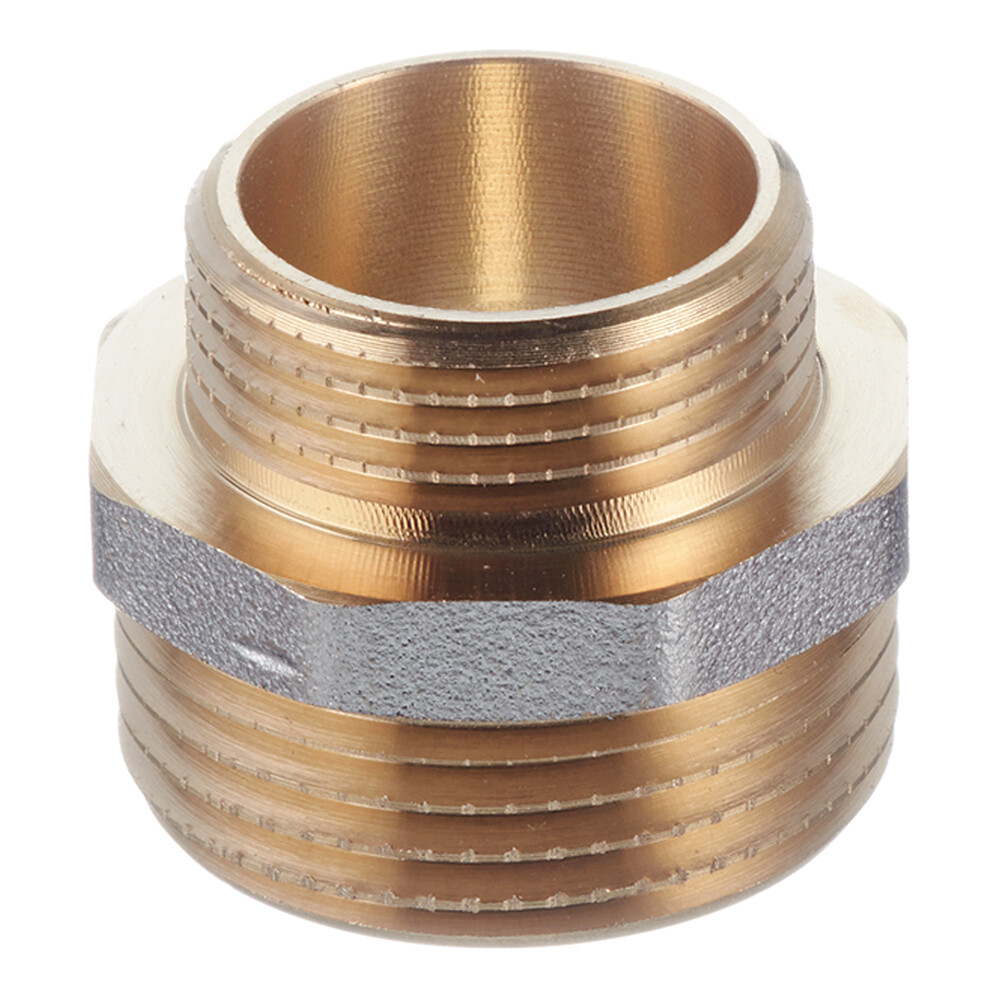 Изображение товара Ниппель переходной 1 НР(ш) х 3/4 НР(ш) латунный для труб