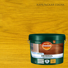 Изображение товара Антисептик Pinotex Universal 2 в 1 декоративный для дерева карельская сосна 9 л