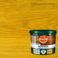 Антисептик Pinotex Universal 2 в 1 декоративный для дерева карельская сосна 2,5 л - фото 1