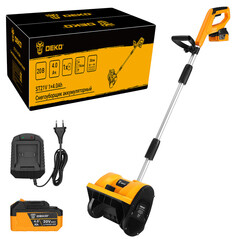 Снегоуборщик аккумуляторный Deko ST21V 300 мм 20 В 1 АКБ и ЗУ (084-4443) - фото 2