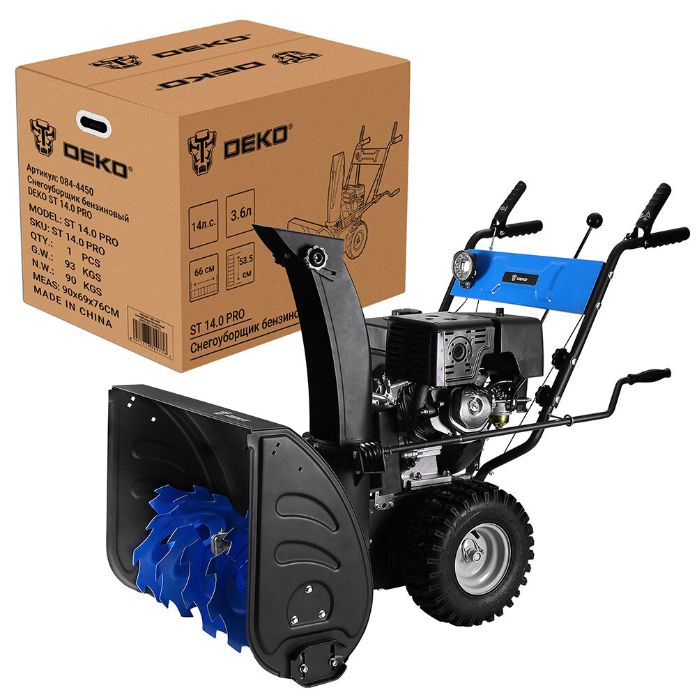 

Снегоуборщик бензиновый Deko ST 14.0 PRO (084-4450)