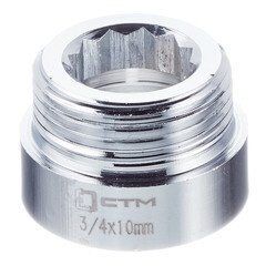 Удлинитель 10 мм х 3/4 ВР(г) х 3/4 НР(ш) латунный - фото 1