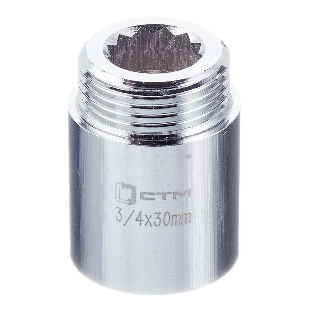 Изображение товара Латунный удлинитель 30 мм 3/4 Для металлопластиковых труб