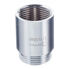 Удлинитель 30 мм х 3/4 ВР(г) х 3/4 НР(ш) латунный - фото 2