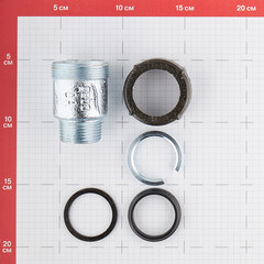 Соединитель Gebo Quick (AK1/GBAK10) 1 НР(ш) чугунный оцинкованный - фото 3