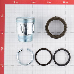 Соединитель Gebo Quick (AK114/GBAK13) 1 1/4 НР(ш) чугунный оцинкованный - фото 2