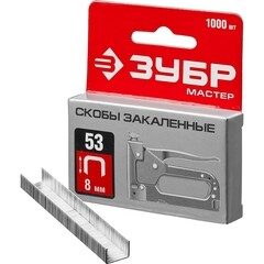 Скобы для степлера Зубр Мастер (31625-08) тип 53 8 мм (1000 шт.) - фото 3