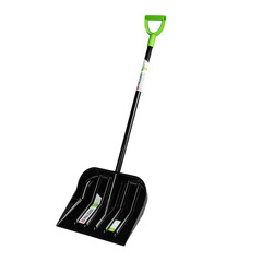 Лопата снеговая Palisad Base поликарбонат с металлическим черенком 1370х460 мм (61644) - фото 1