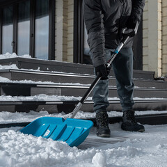 Скрепер Palisad luxe пластиковый с алюминиевой ручкой 550х340 мм (61727) - фото 2