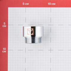 Удлинитель Valtec 20 мм х 1 ВР(г) х 1 НР(ш) хром латунный (VTr.198.C.0620) - фото 2
