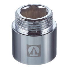 Удлинитель Valtec 30 мм х 1 ВР(г) х 1 НР(ш) хром латунный (VTr.198.C.0630) - фото 3