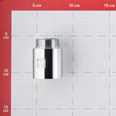 Удлинитель Valtec 40 мм х 1 ВР(г) х 1 НР(ш) хром латунный (VTr.198.C.0640) - фото 2