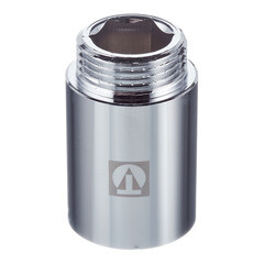 Удлинитель Valtec 50 мм х 1 ВР(г) х 1 НР(ш) хром латунный (VTr.198.C.0650) - фото 2