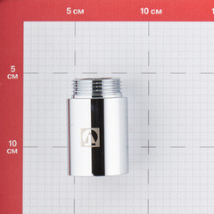 Удлинитель Valtec 50 мм х 1 ВР(г) х 1 НР(ш) хром латунный (VTr.198.C.0650) - фото 3