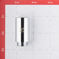 Удлинитель Valtec 70 мм х 1 ВР(г) х 1 НР(ш) хром латунный (VTr.198.C.0670) - фото 2