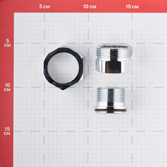 Американка прямая 1 ВР(г) х 1 НР(ш) хром латунная - фото 2