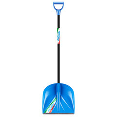 Лопата снеговая ЦИ Felicita пластиковая с деревянным черенком 1435х415 мм (1022-Ч) - фото 6