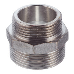 Ниппель переходной Valtec 1 1/2 НР(ш) х 1 1/4 НР(ш) латунный (VTr.580.N.0807) - фото 1