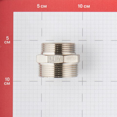 Ниппель переходной Valtec 1 1/2 НР(ш) х 1 1/4 НР(ш) латунный (VTr.580.N.0807) - фото 3