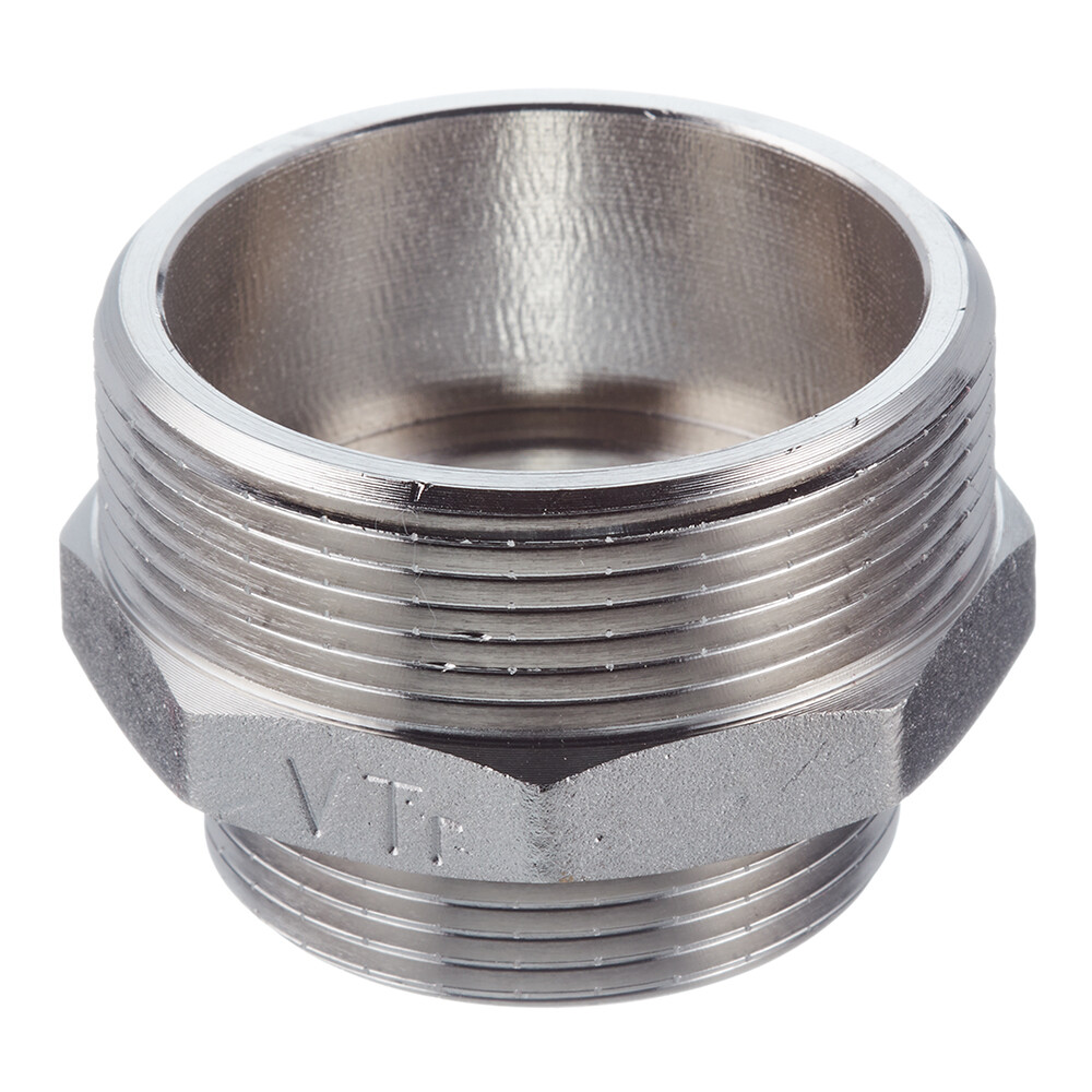 Изображение товара Ниппель переходной Valtec 2 НР(ш) х 1 1/2 НР(ш) латунный (VTr.580.N.0908)